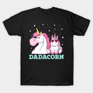 Dadacorn Unicorn Dad Father's Day T-Shirt